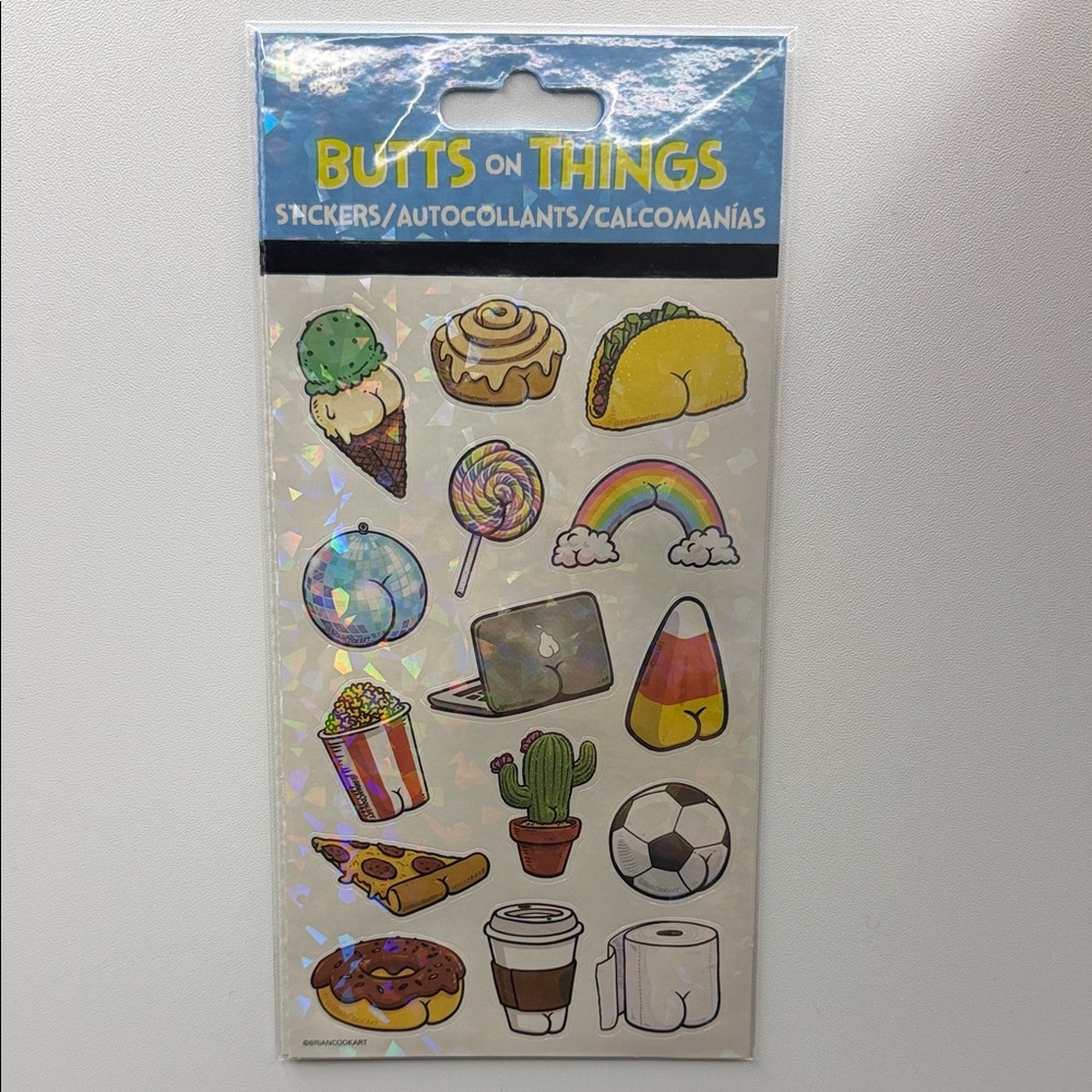 Butts on Things Sticker Sheets
